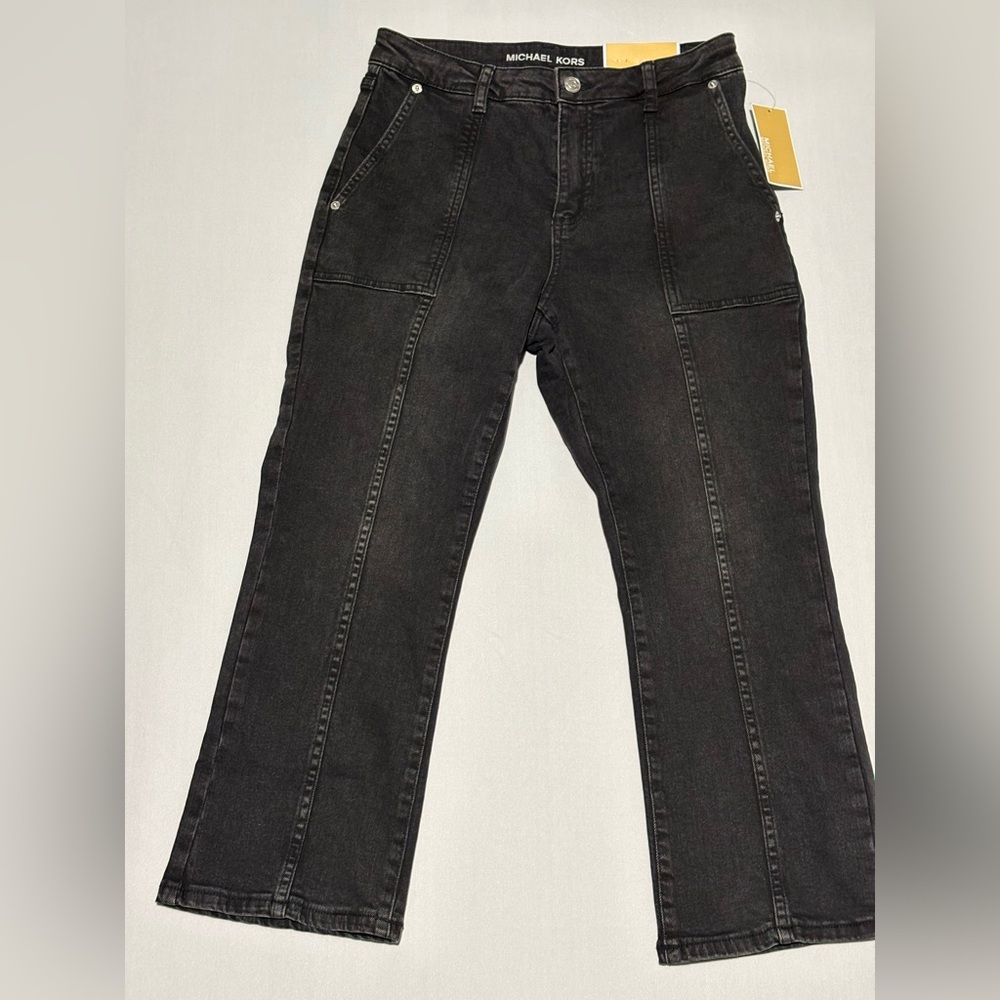 NWT Women’s Michael Kors Selma Cropped Flare Black 10P & 6P available